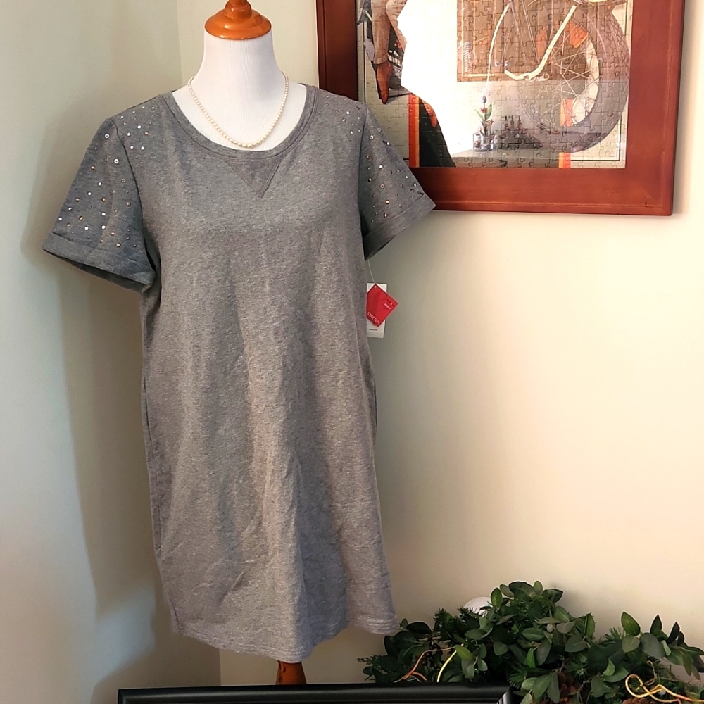 Style & Co Sport gray dress